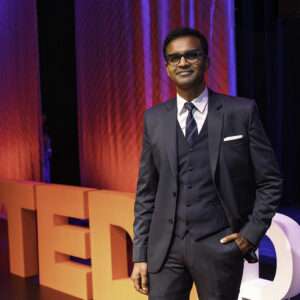 2025 TedxPlano Speaker Dr. Sai Balasubramanian Post Event Picture