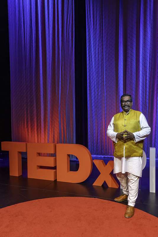 2025 TedxPlano Speaker Shivam Dhol Tasha Pathak Post Event Picture