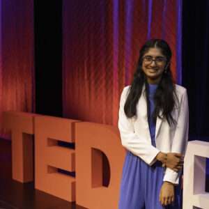 2025 TedxPlano Speaker Tejasvi Manoj Post Event Picture