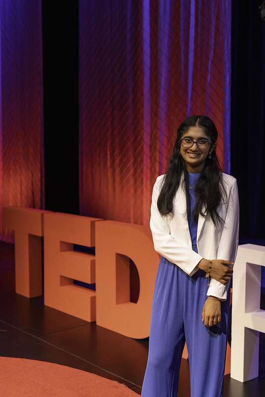 2025 TedxPlano Speaker Tejasvi Manoj Post Event Picture
